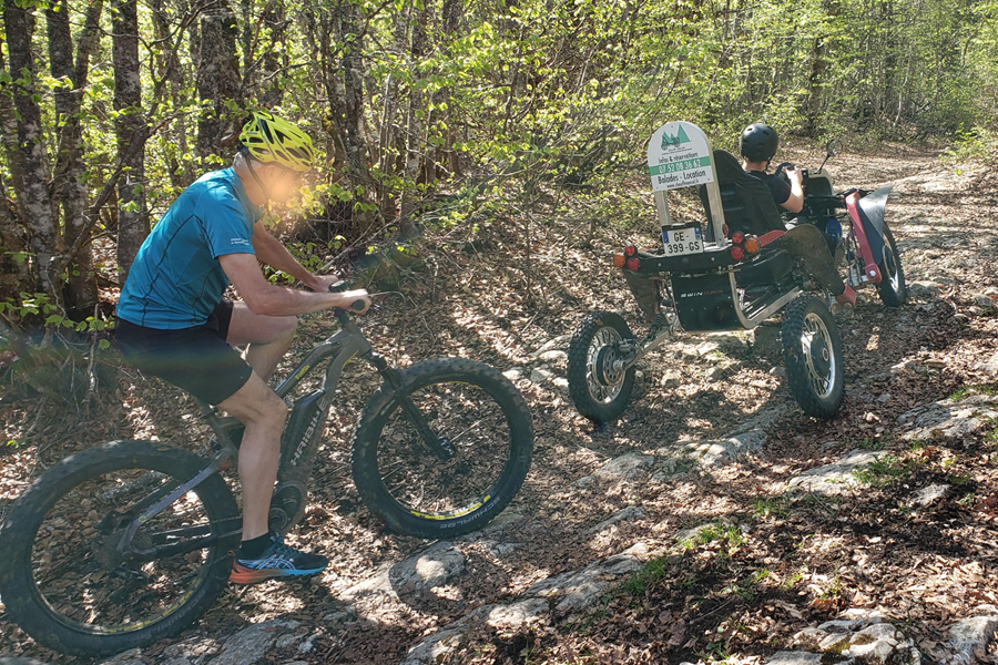 Activité de groupe : swincar et vtt électrique sur Savoie grand Revard