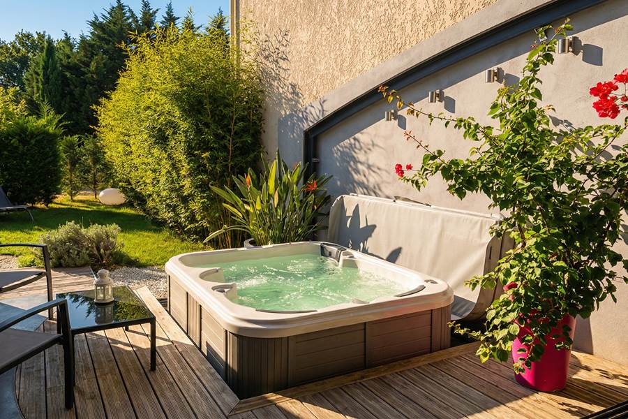 spa jardin printemps
