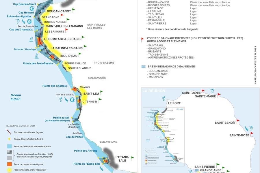 carte des plages