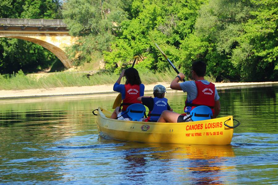 Canoe famille dordogne