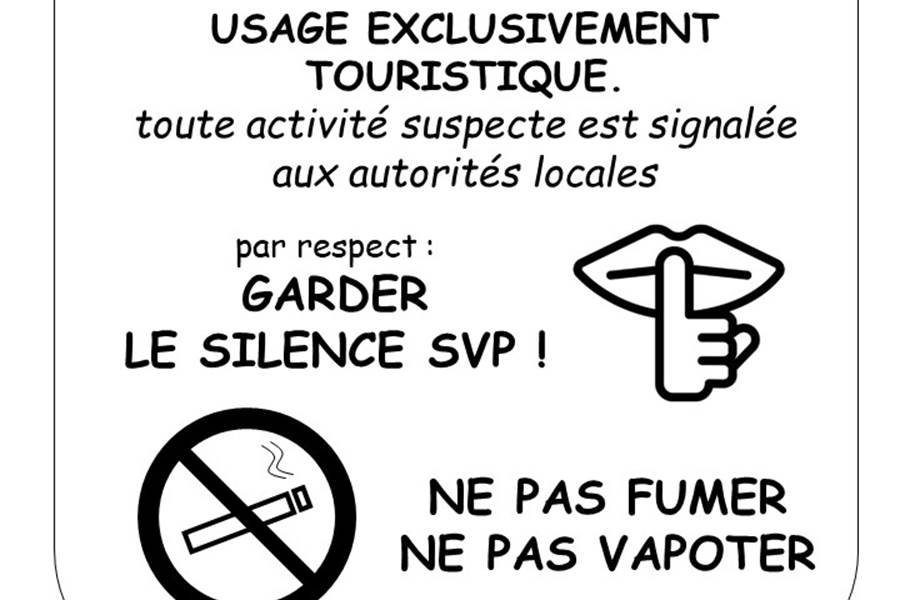 Affichage AVERTISSEMENT site