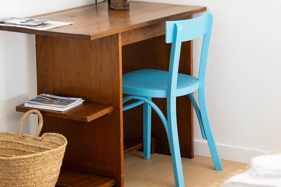 bureau chambre bleue