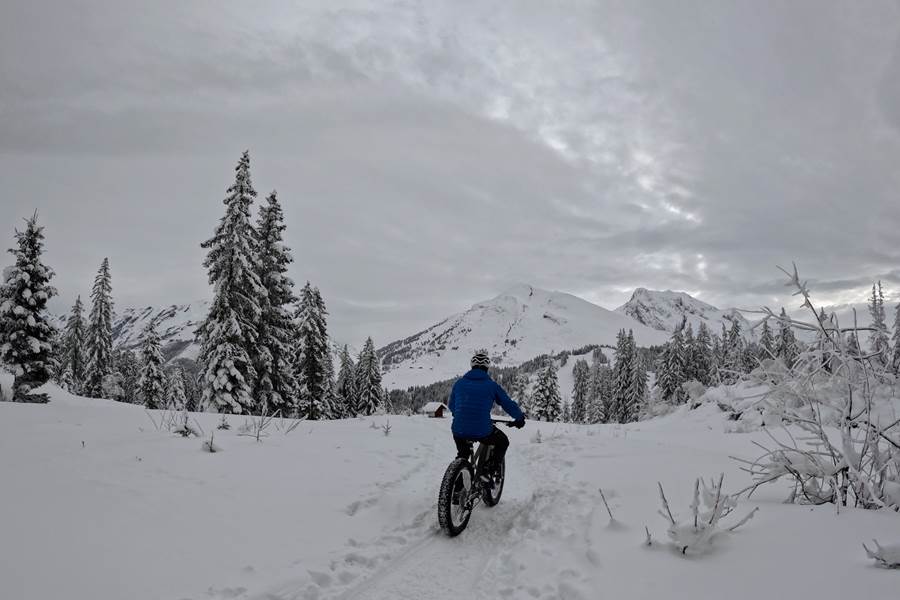 VTT sur neige à manigod