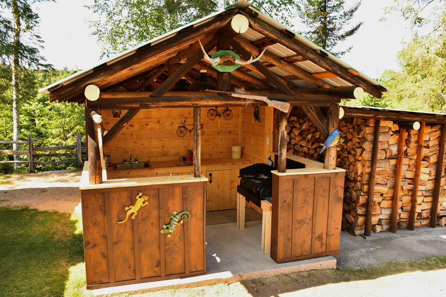 La cuisine extérieure - Domaine le Bostonnais