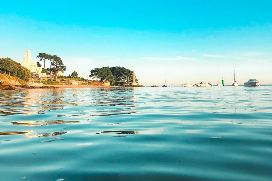 Embouchure de l'Odet depuis la plage du Coq Bénodet
