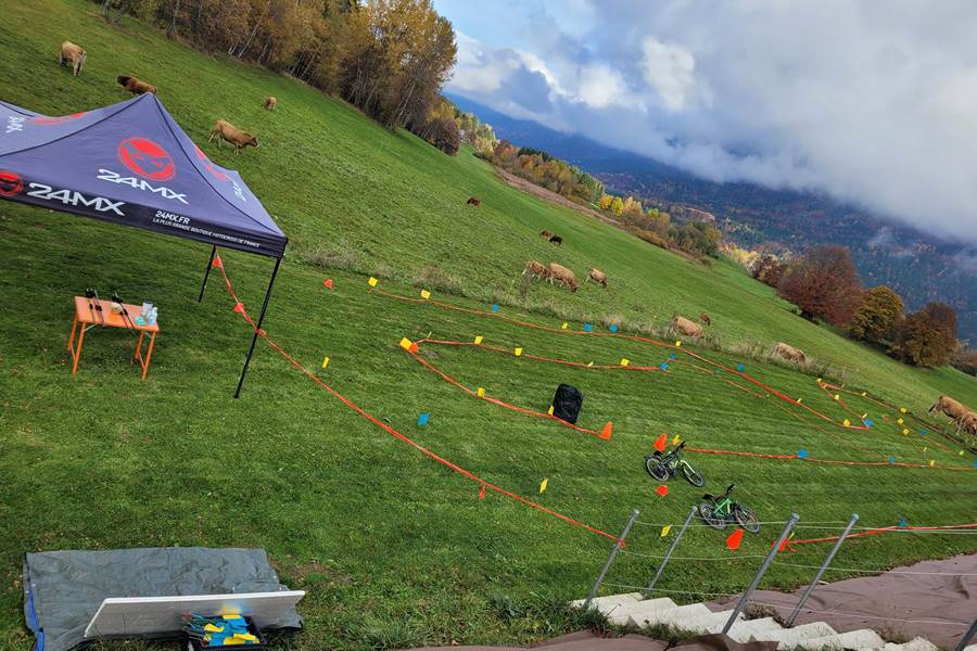 Parcours Draisienne pour Olympiades dans la Massif des Bauges