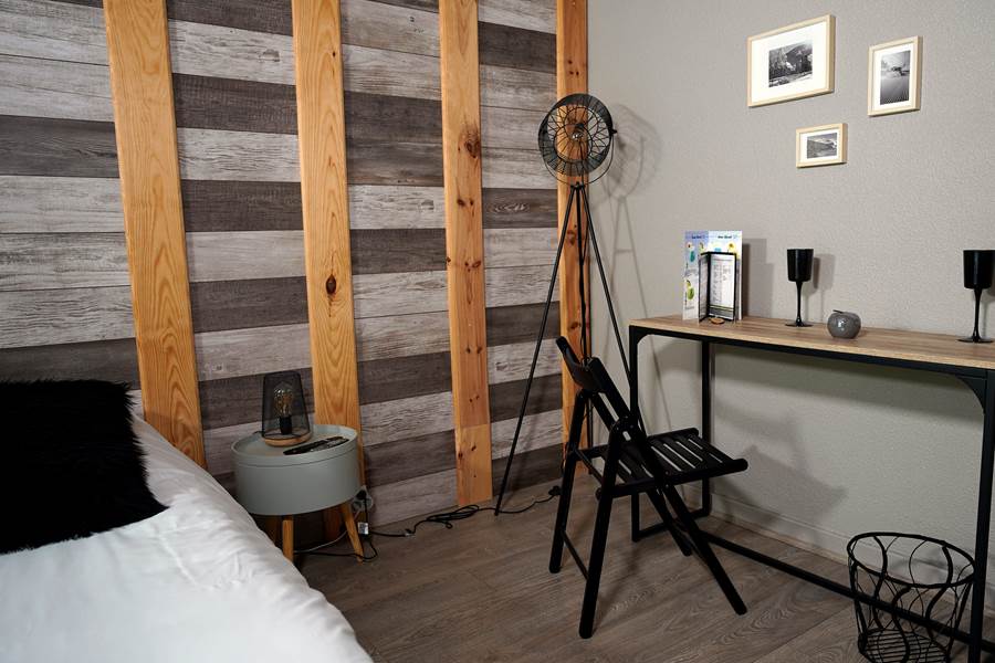 Ambiance bois clair et cocooning