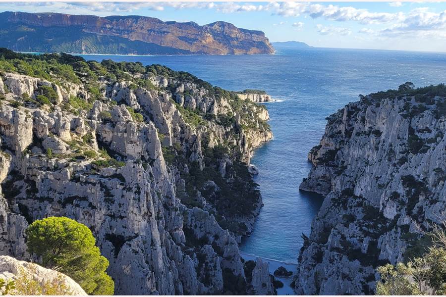 Calanque d'En Vau depuis le col de l'Oule