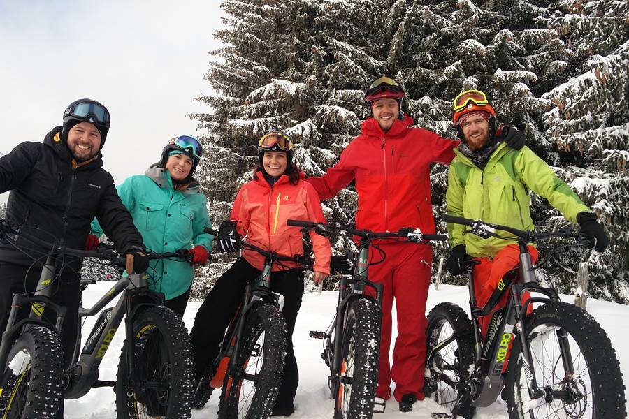 Activité neige de groupe à la Feclaz