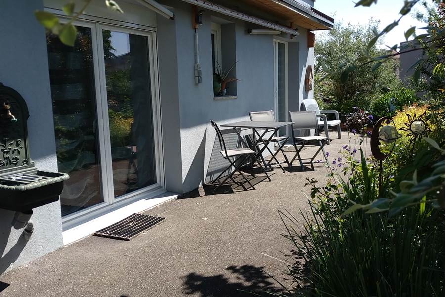 La jolie terrasse du gîte