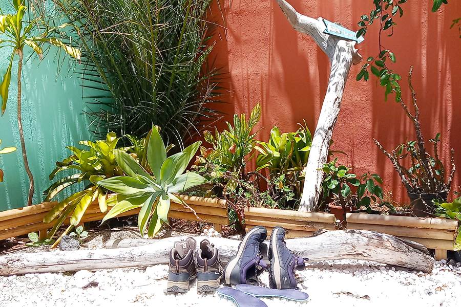Les backpackers randonneurs de la Kaz Auberge