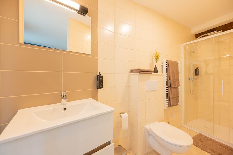 Salle de bain Chambre Laffrey Gîte Moulin du Magne 08
