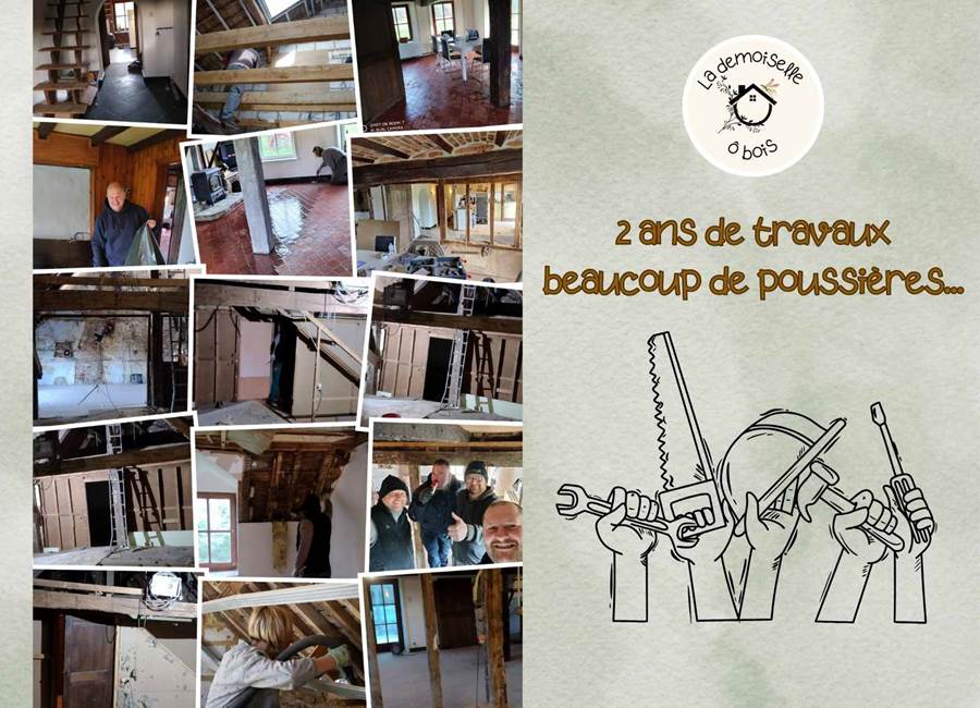 La demoiselle ô bois en travaux