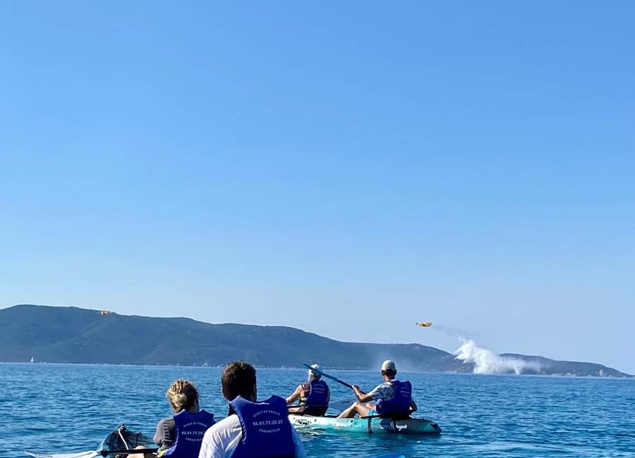 Abbartello kayak Corse paddle bal des canadairs