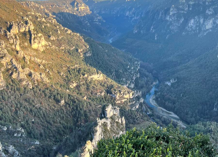 Vue depuis le  piédestal de fontaneilles