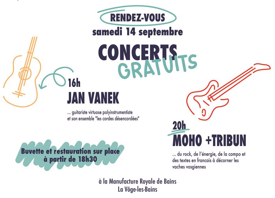 Concerts à la Manufacture Royale de Bains