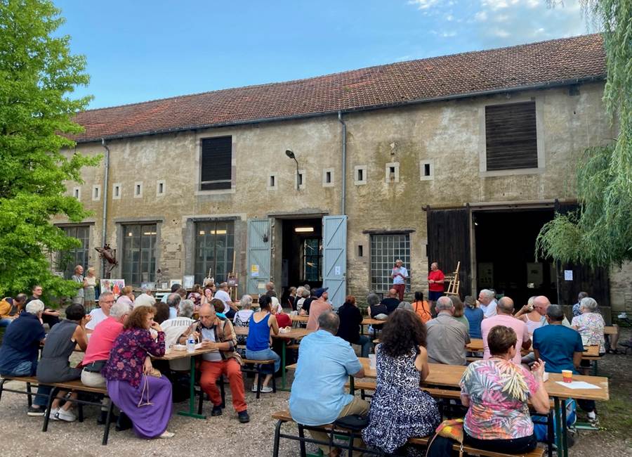 Dîner avec les Artistes, avec présentation et ventes des oeuvres