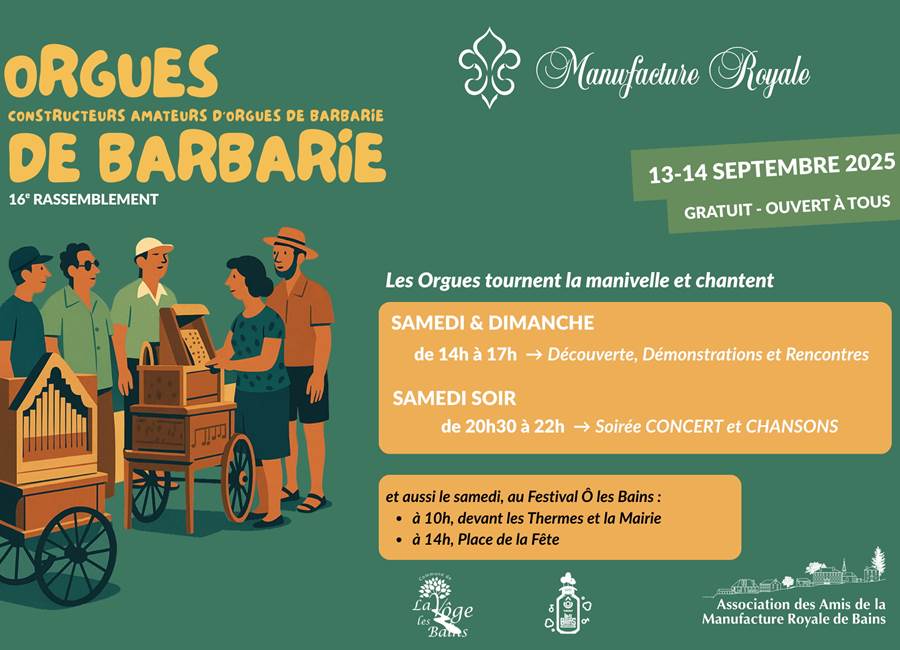 16ème Rassemblement des Constructeurs Amateurs d'Orgues de Barbarie