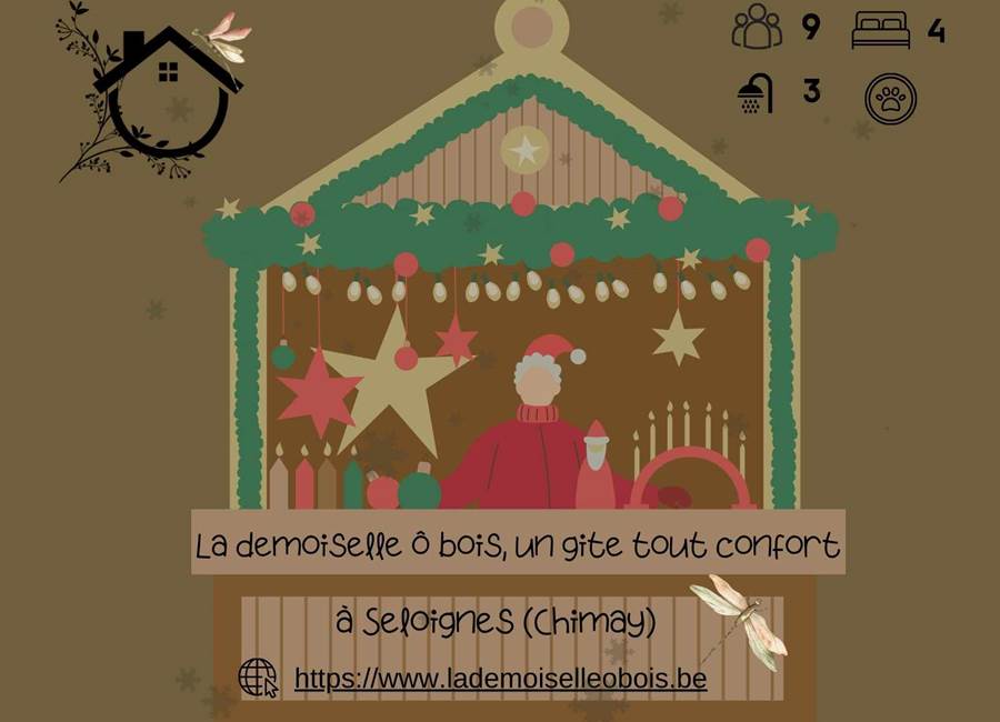 Marché de noël - la demoiselle ô bois