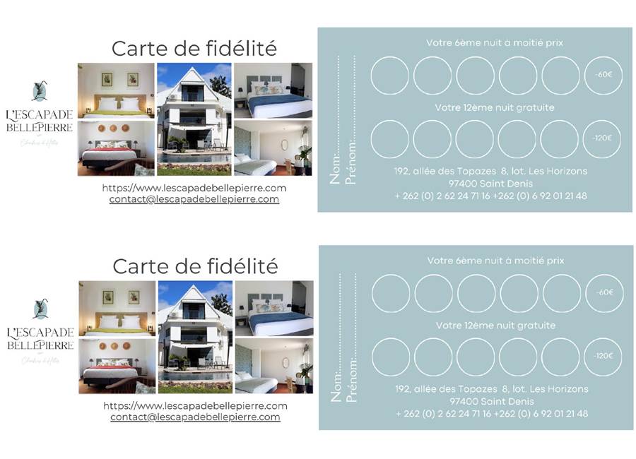 Carte fidélité