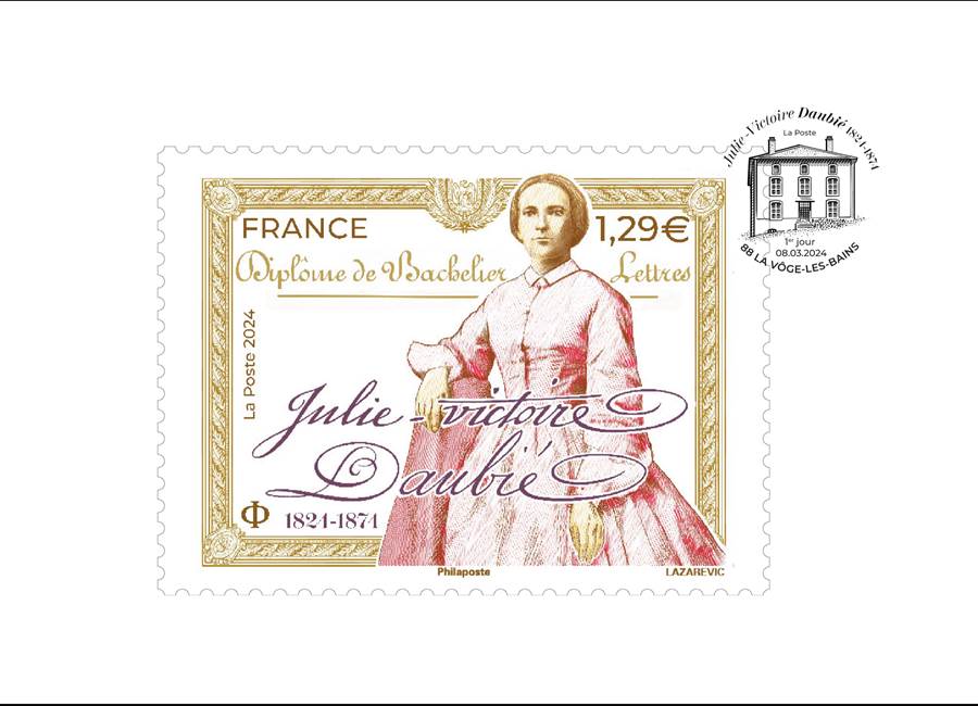 Nouveau timbre Julie Victoire Daubié (1824-1874)