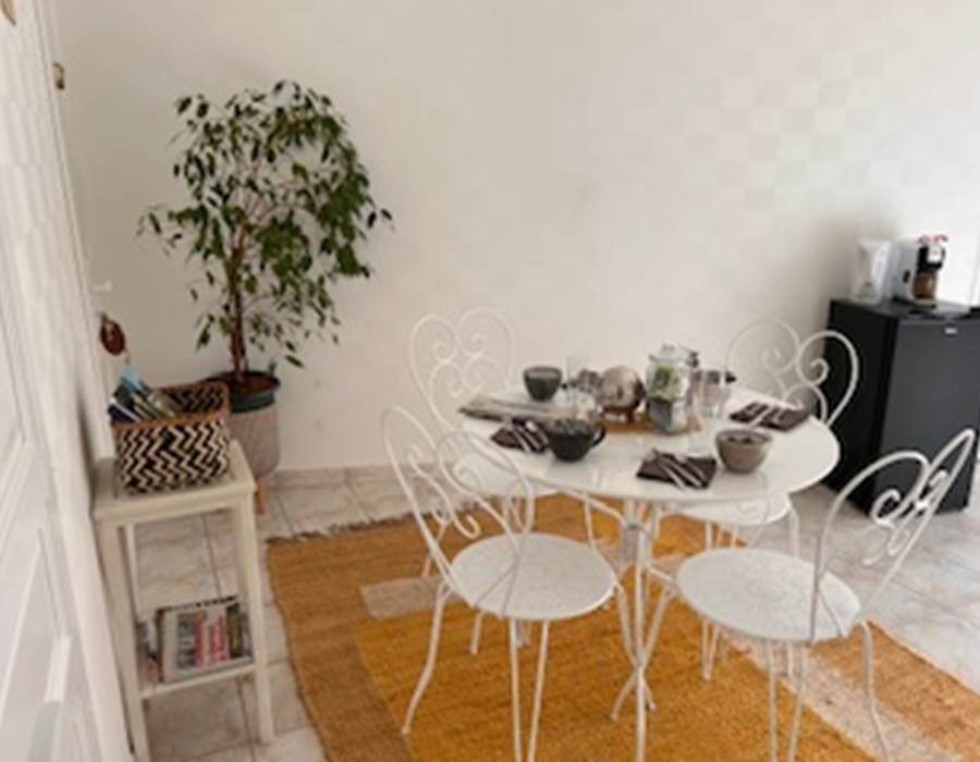 L'espace de convivialité des chambres d'hôtes