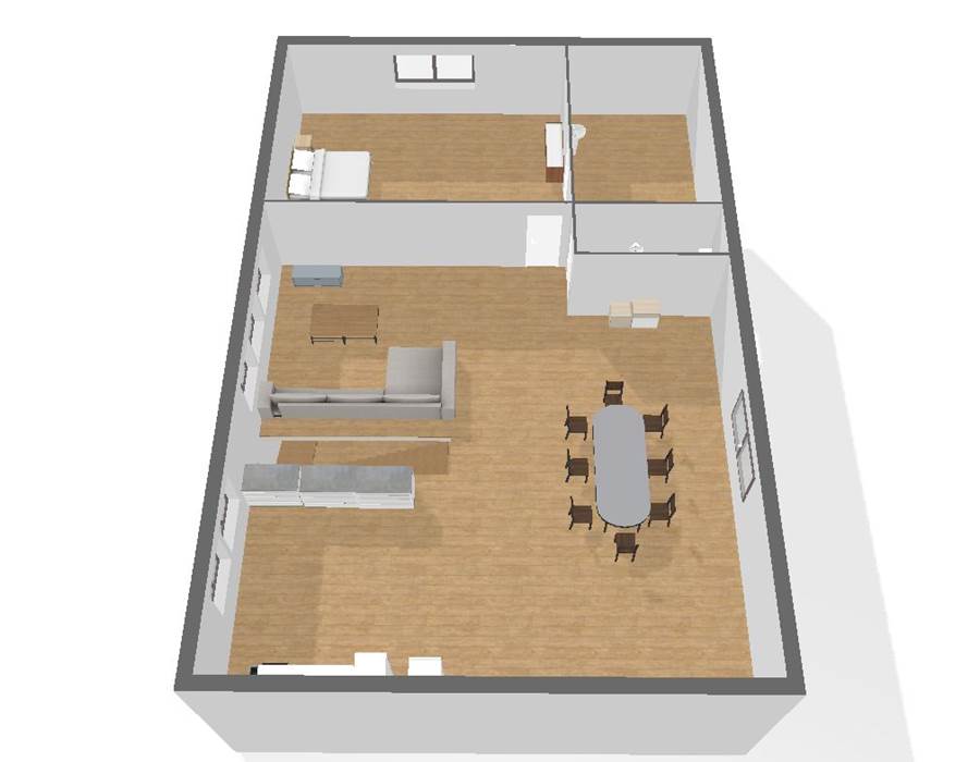 Plan 3D 1er étage