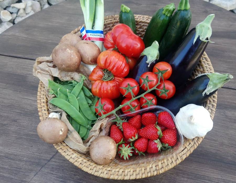 Retour du marché en été