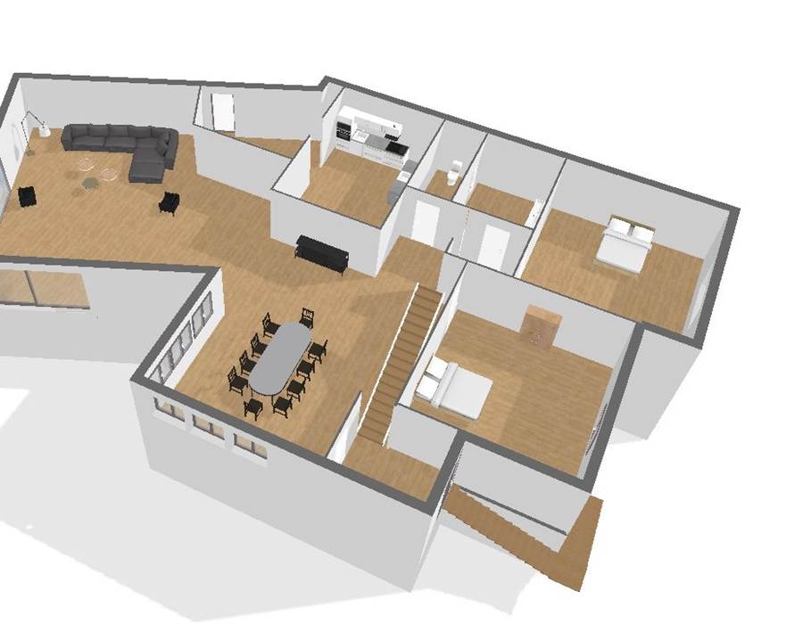 Plan 3D 1er étage