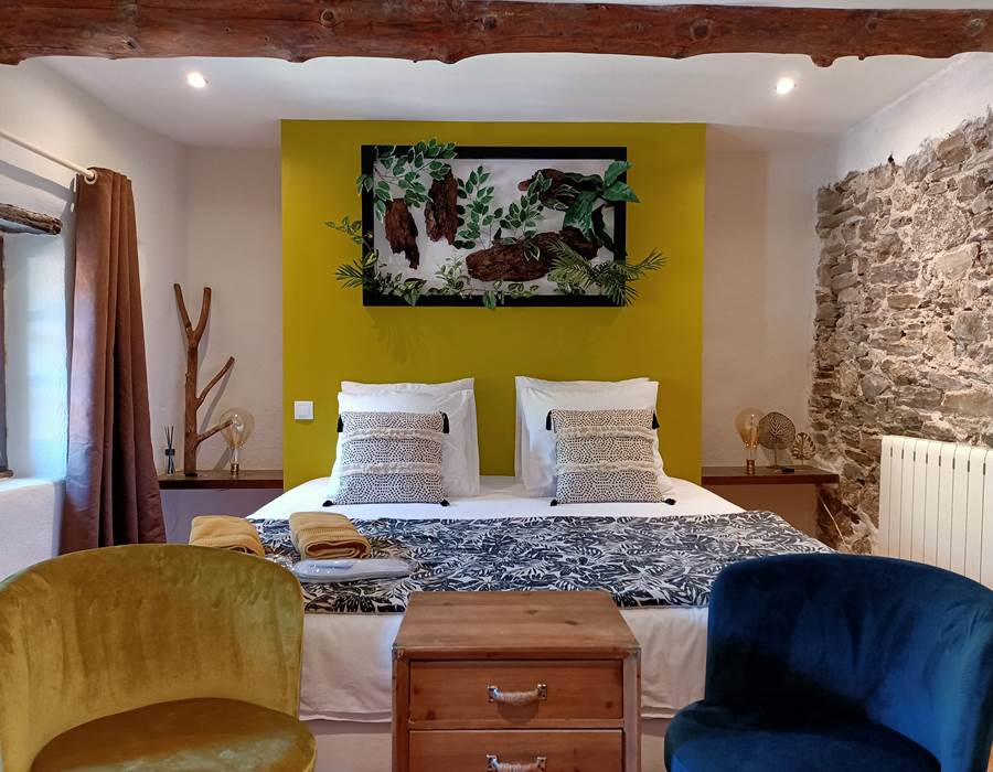 Chambre avec grand lit double