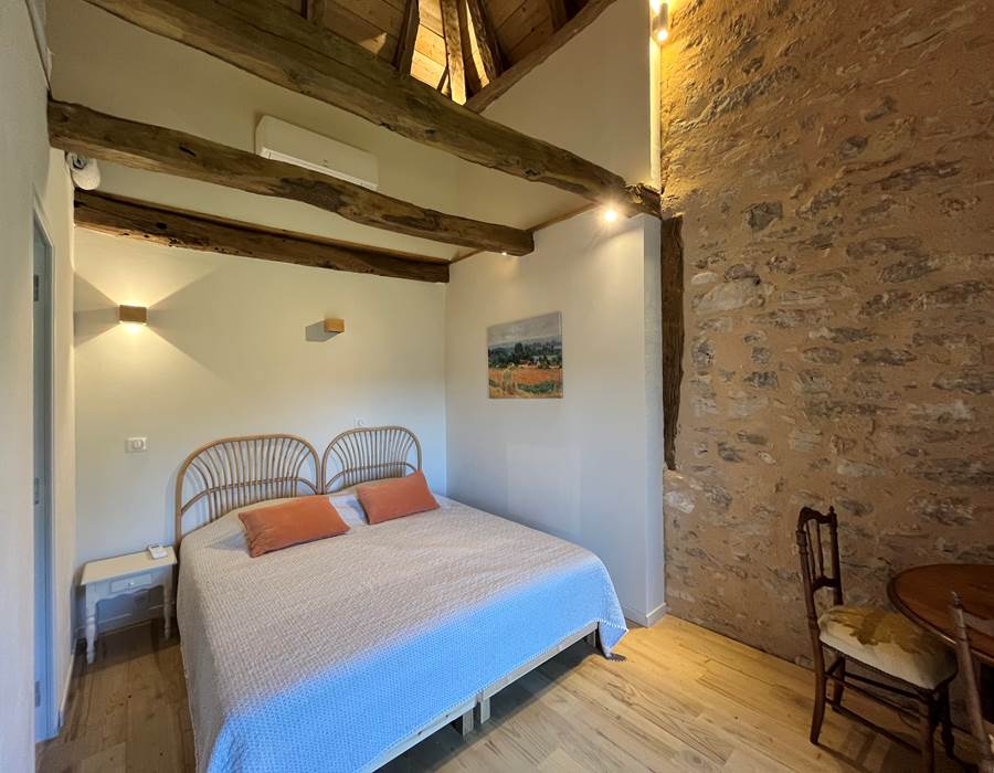 Chambre 1 lit double modulable en deux lits simples