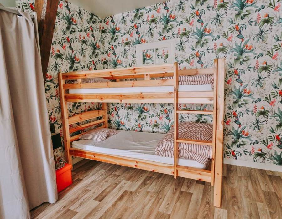 Gîte partagé n°3 - Chambre 2, lits superposés