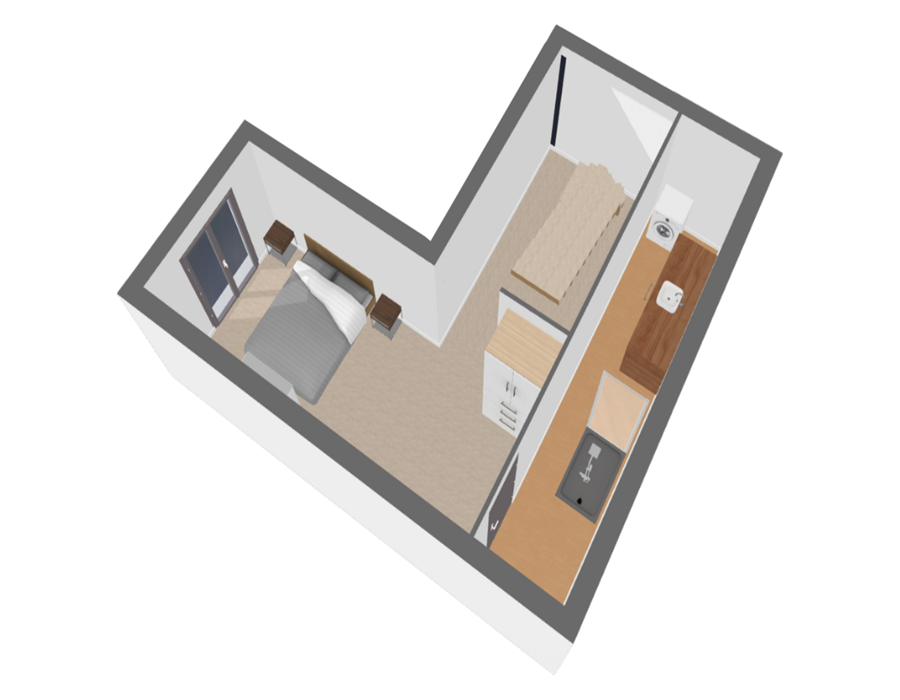 plan 3d du sous sol / 3d plan of the basement