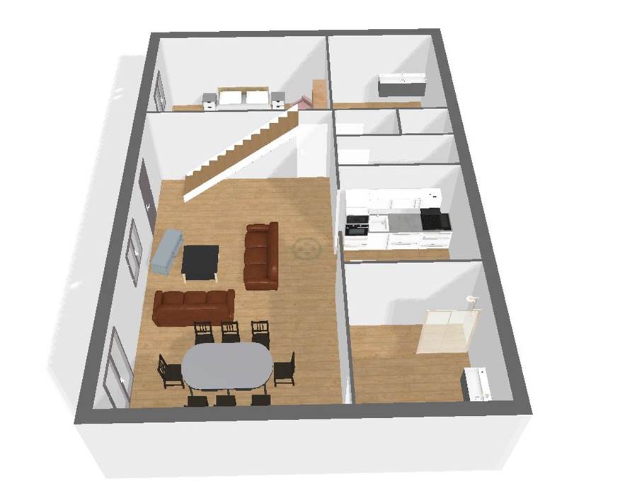 Plan 3D Rez de chaussée