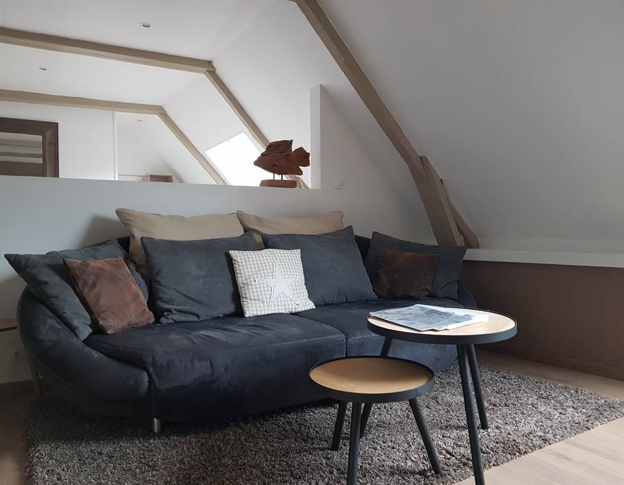 Le Colombier Bretagne, chambres d'hôtes Cabine de plage - canapé