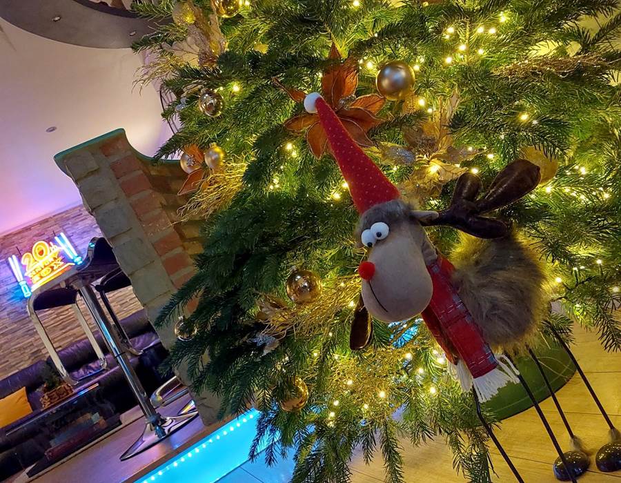 Décorations prévues pour les fêtes.