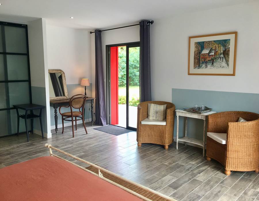 La chambre 'vue piscine'