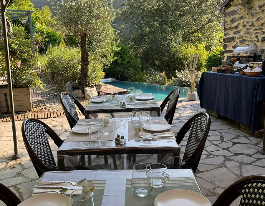 Terrasse du petit-déjeuner