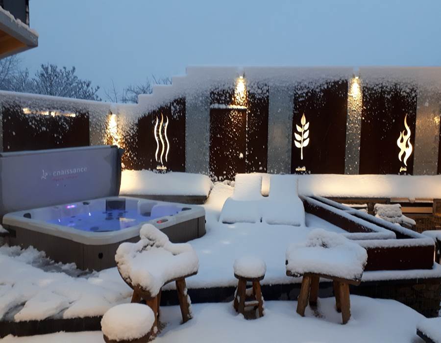 Jacuzzi ouvert toute l'année.
