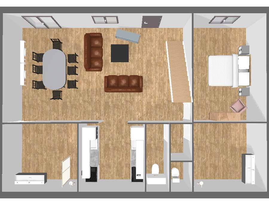 Plan 3D Rez de chaussée