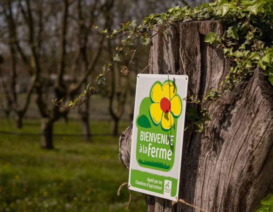 BIENVENUE A LA FERME label