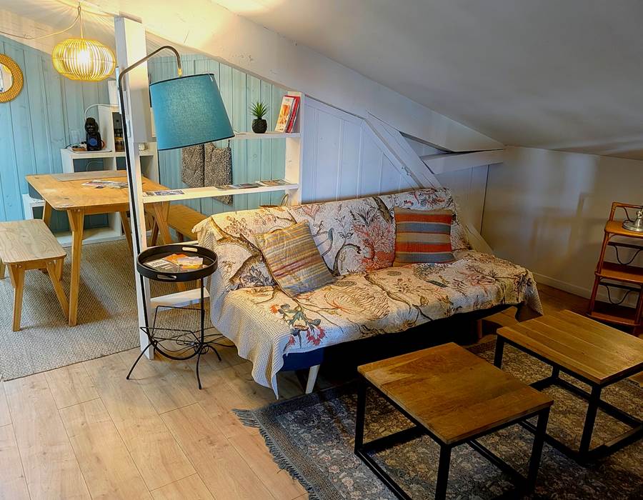 salon tv - salle a manger 16 Bis gite hotel albi