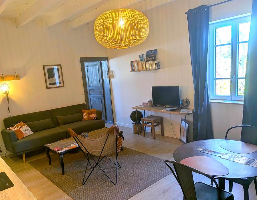 16 bis gite hotel-albi-marssac-salon-salle à manger-appartement