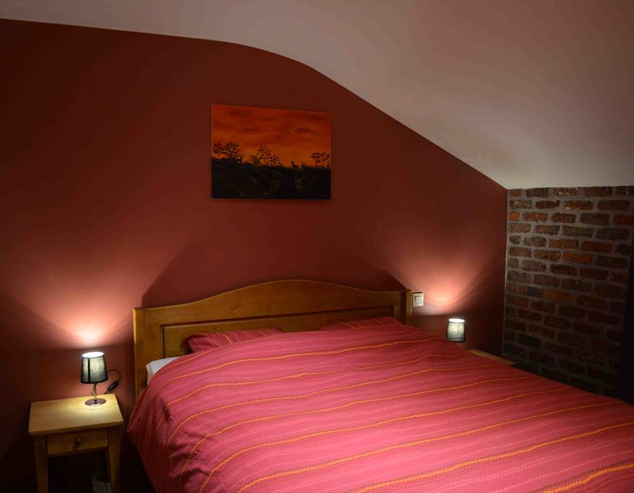 Gîte Le Cristal chambre de briques 2 personnes