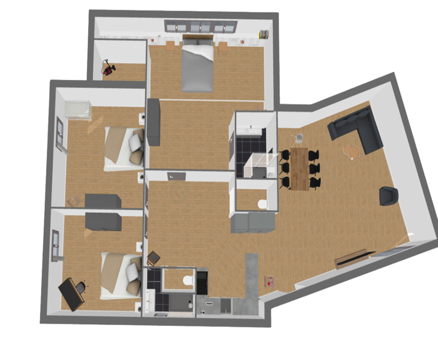 plan vue du dessus / plan top view