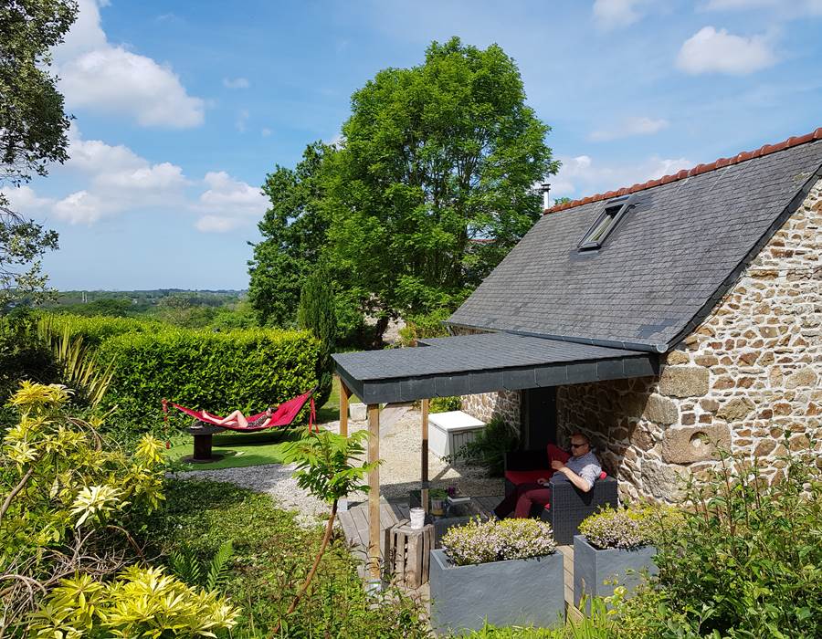 Le Colombier Bretagne, chambres d'hôtes Coeur de Granit - Terrasse privative