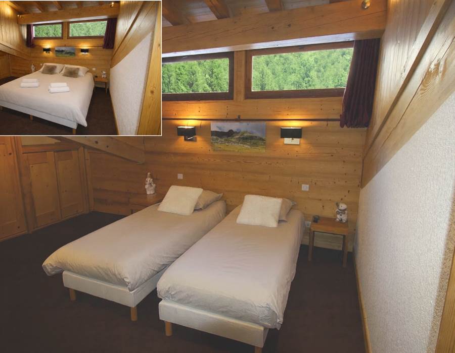 2ème chambre (équipement grand lit 160 avec surmatelas sur demande)