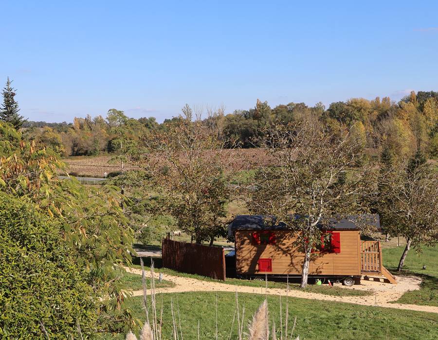 vue roulotte rouge Passion