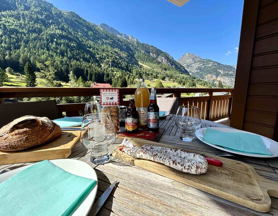 Vue dégagée de la terrasse