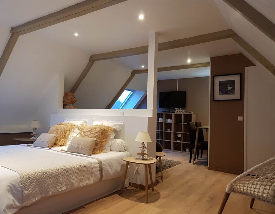 Le Colombier Bretagne, chambres d'hôtes Cabine de plage - lit King Size